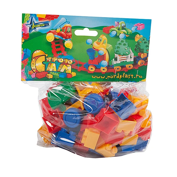 мини Конструктор 42 детали (с самосвалом "Нордик") 513 Нордпласт мини Конструктор 42 детали (с самосвалом "Нордик") 513 Нордпласт