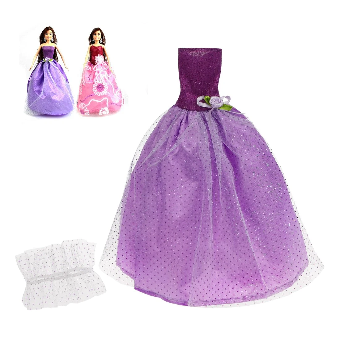 Платье Нарядное д/кукол 29 см, в ассорт., пакет Платье Нарядное д/кукол 29 см, в ассорт., пакет