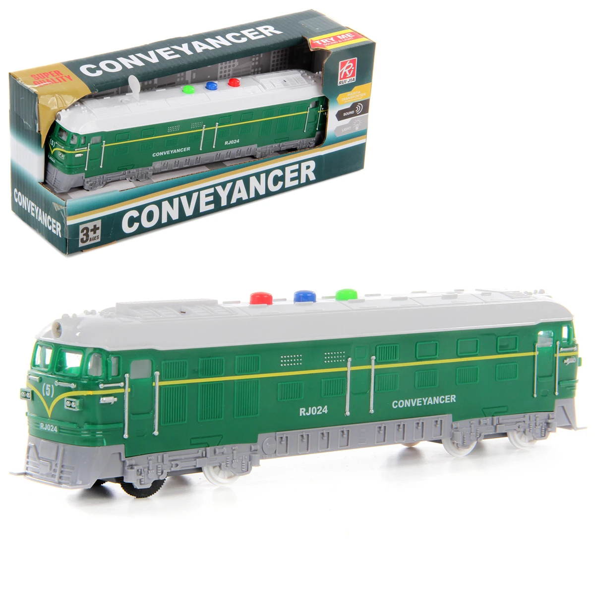 Поезд фрикц., свет, звук, 26,2х7,5х10,5, коробка