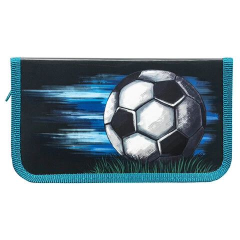 Пенал ПИФАГОР, 1 отделение, ламинированный картон, 19х11 см, "Time to