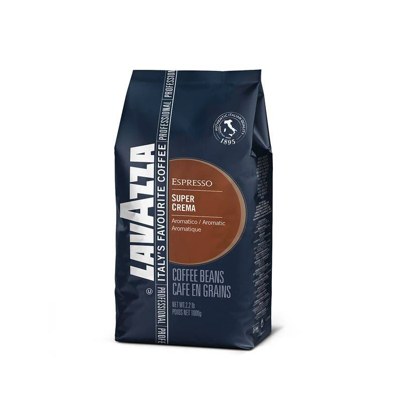 Кофе зерновой LAVAZZA SUPER CREMA 1 кг., пакет