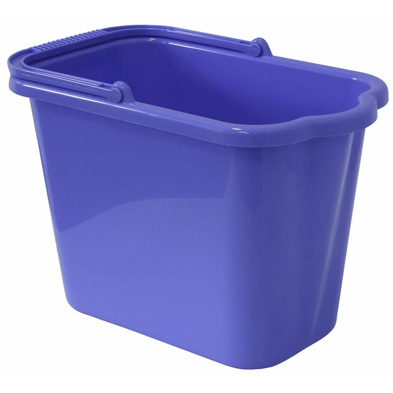 Ведро прямоугольное 9,5л пластик cиреневый М 2420