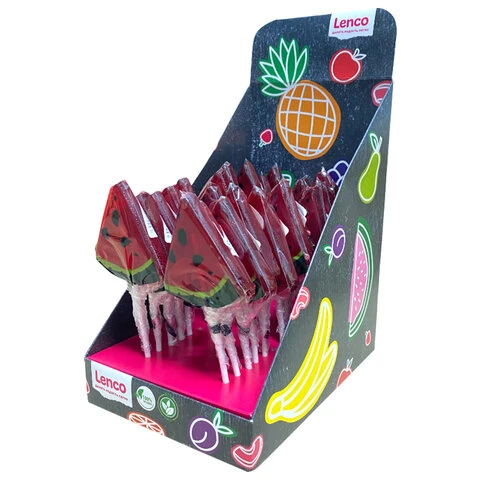 Карамель леденцовая на палочке LENCO "Арбуз", 25 г Карамель леденцовая на палочке LENCO "Арбуз", 25 г