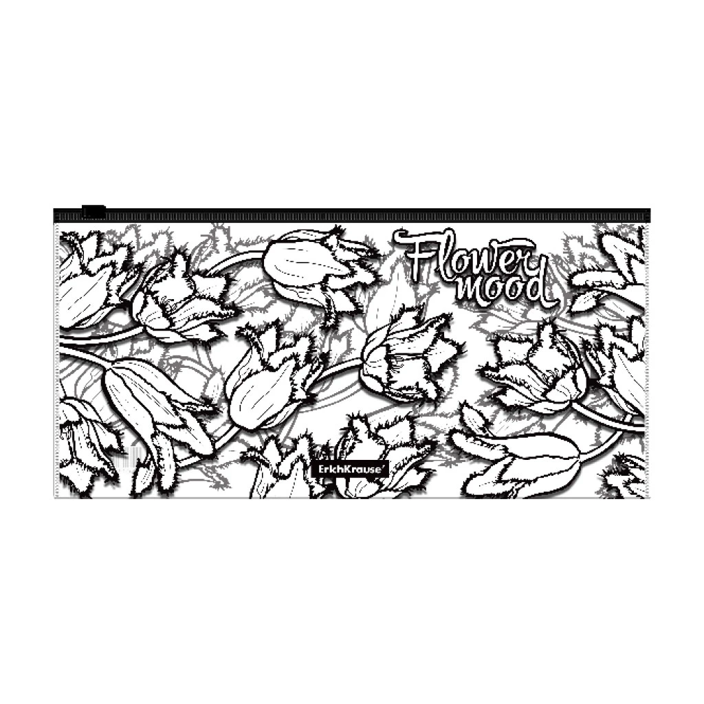 Zip-пакет пластиковый Erich Krause® Tulips, Travel (в пакете по 12 шт.)