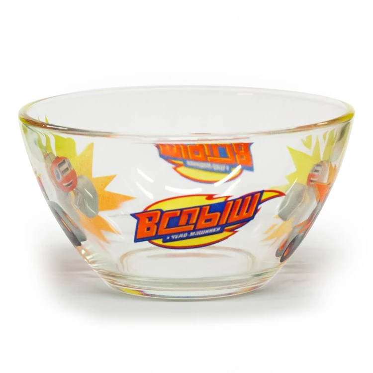 Салатник "Вспыш и чудо-машинки", Вспыш - Скорость, 12,5 см, стекло