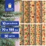 Бумага упаковочная новогодняя "Christmas Kraft", 70х100 см, 10