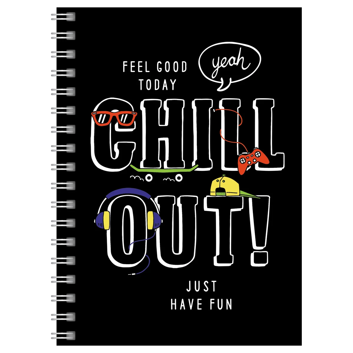 Записная книжка А6 80л., на гребне BG "Party time", глянцевая Записная книжка А6 80л., на гребне BG "Party time", глянцевая