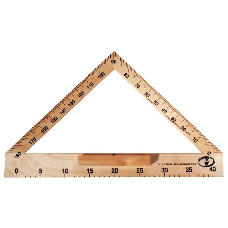 Транспортир классный деревянный: С176 штр.: 4601822000481 Транспортир классный деревянный: С176 штр.: 4601822000481
