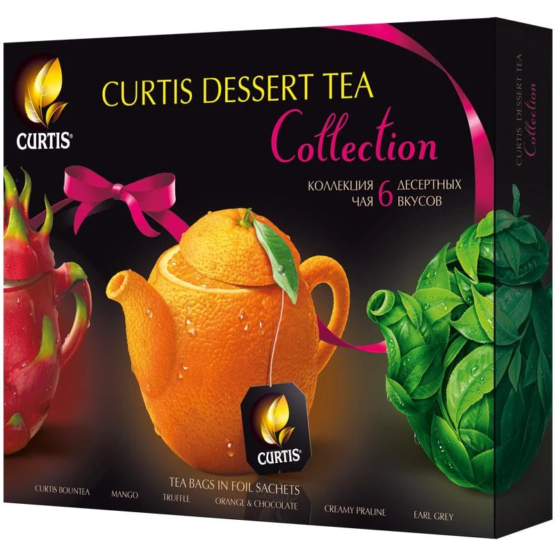 Подарочный набор чая Curtis "Dessert Tea Collection", 6 вкусов, 30