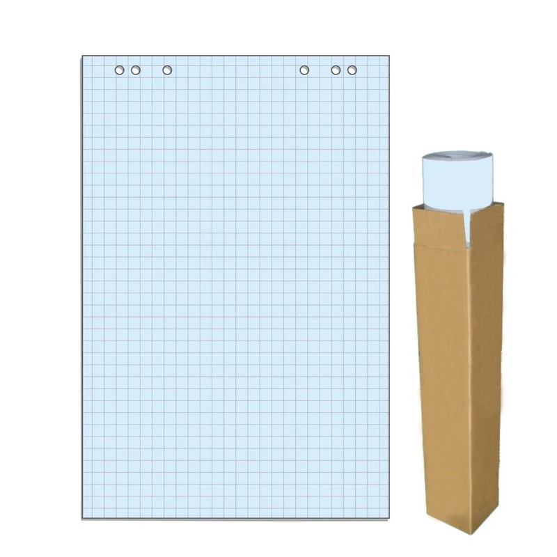 Блок бумаги для флипчартов голубая пастель клетка 68.0х98.0 20 лист.80гр. 969336