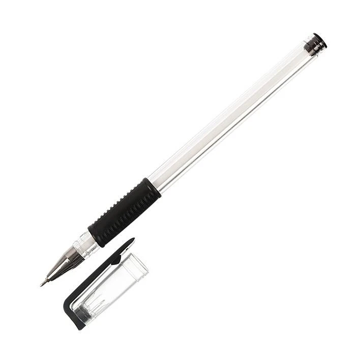 Ручка масляная с упором, 0,5 мм, черная  №OPR04-02-K