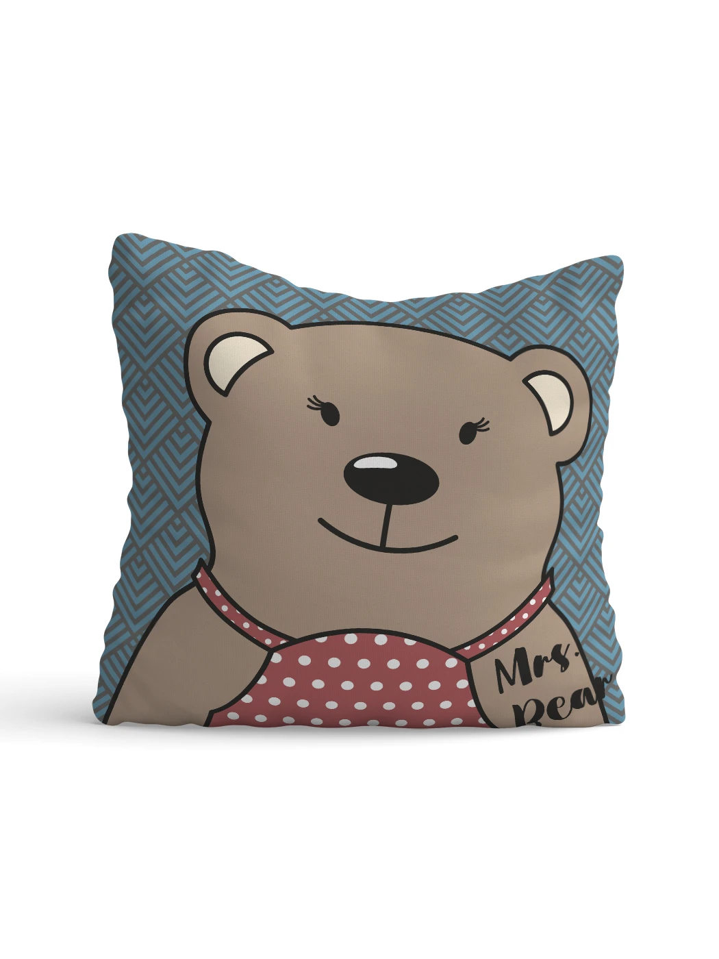 Декоративная подушка флис Медведица 2