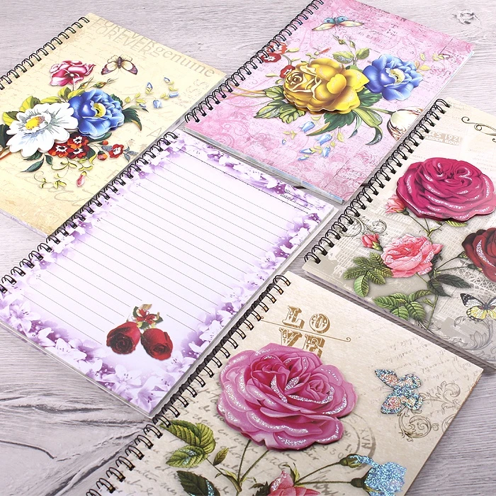 Блокнот 13,5*23см 40л "Darvish" на спирали с рисунком 3D