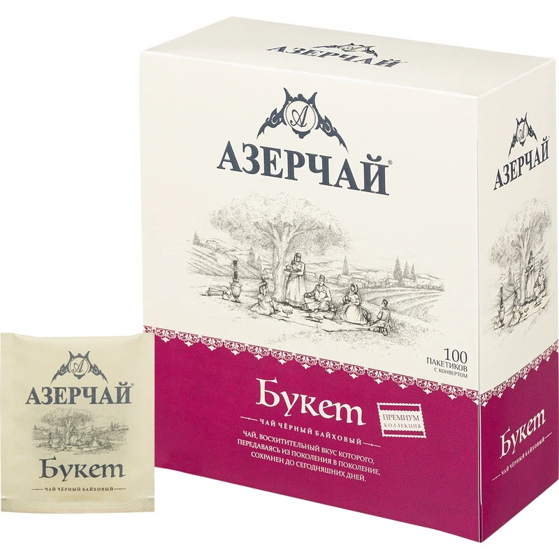 Чай Азерчай Premium Collection черн.байх с кон., 100 пакx1,6гр/уп 414122