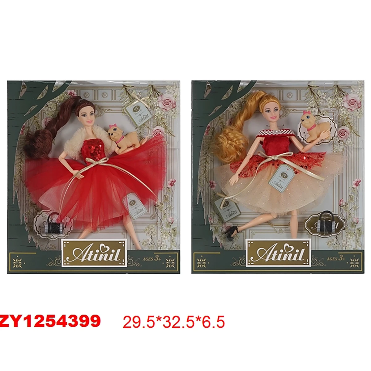 Кукла шарнирная "Atinil", 29,5х32,5х6,5, коробка