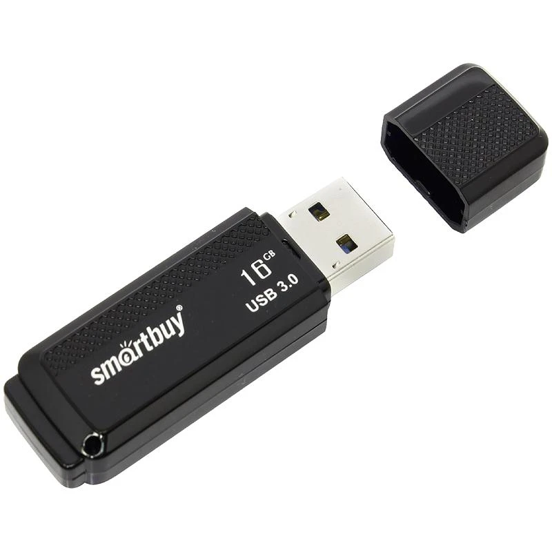 Память Smart Buy "Dock"  16GB, USB 3.0 Flash Drive, черный SB16GBDK-K3