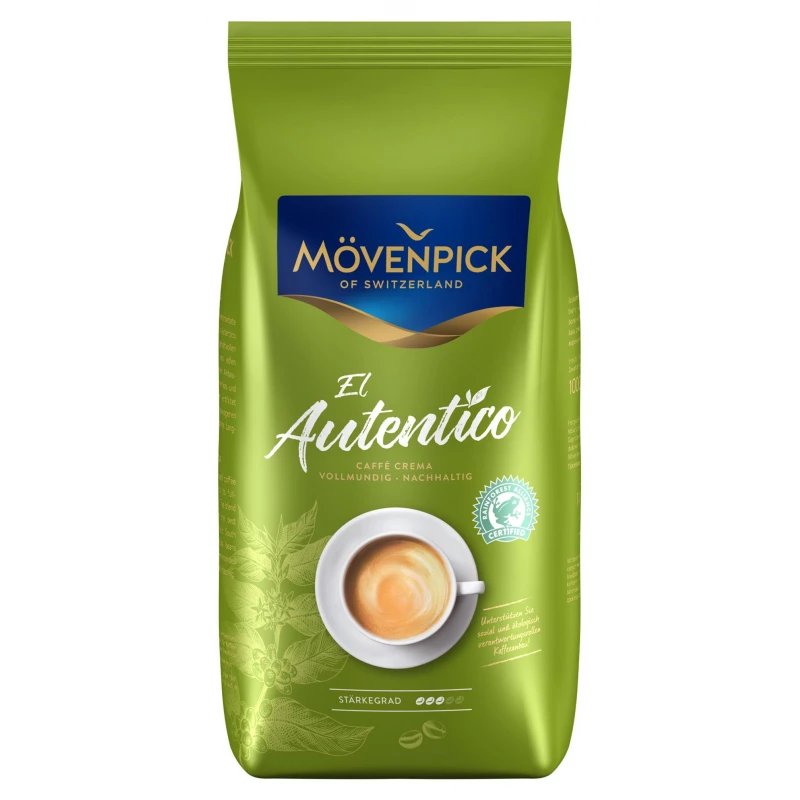 Кофе Movenpick El Autentico Caffe Crema в зернах, 1кг.