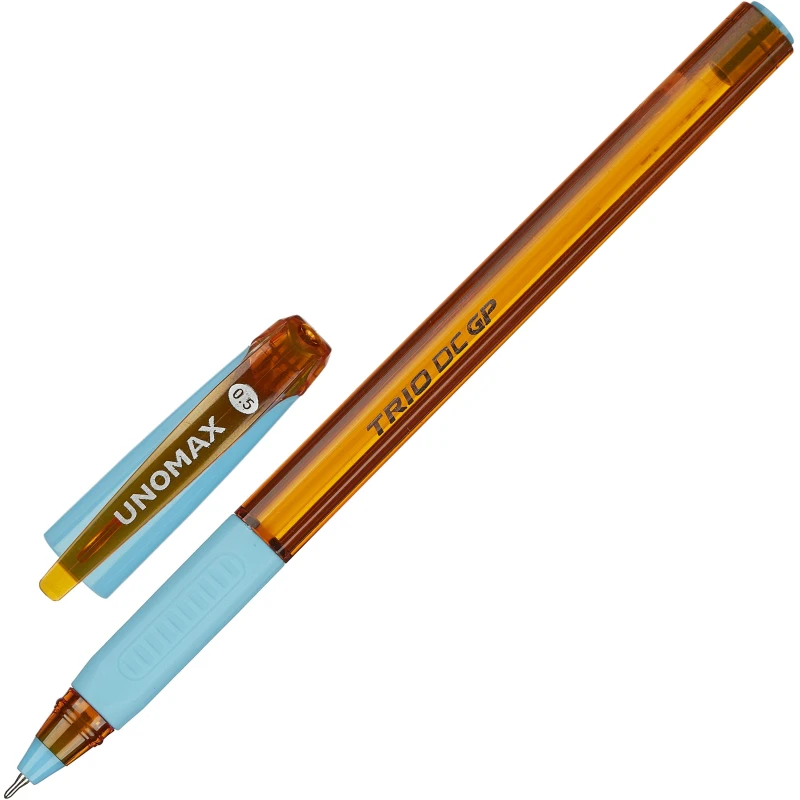 Ручка шариковая неавтоматическая Unomax/Unimax TrioDCGP, масл, син,оран.корп