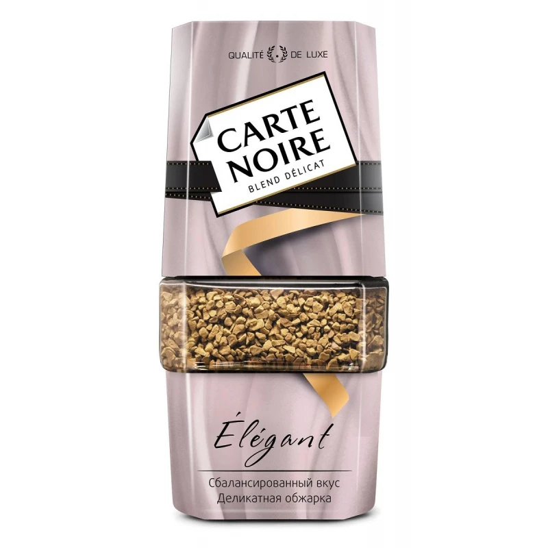 Кофе Carte Noire Elegant натуральный растворимый сублимированный, стекло, 95г