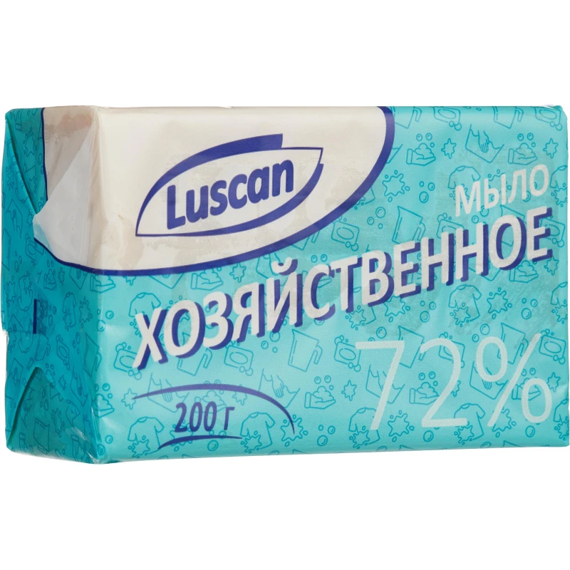 Мыло хозяйственное 72% Luscan в обертке 200г