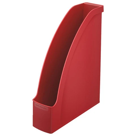 Лоток вертикальный для бумаг LEITZ "Plus", ширина 78 мм, красный,