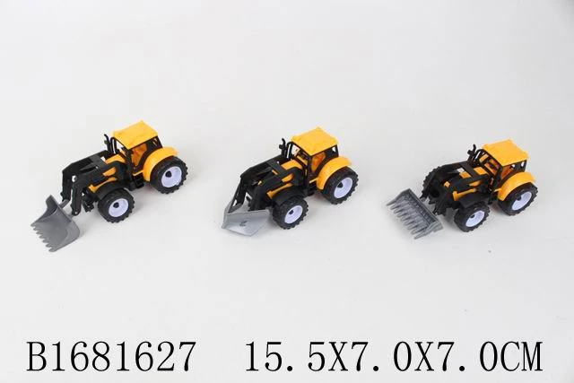 Машинка инерционная (15,5см) "Трактор" 3 вида микс, в пакете (Арт.