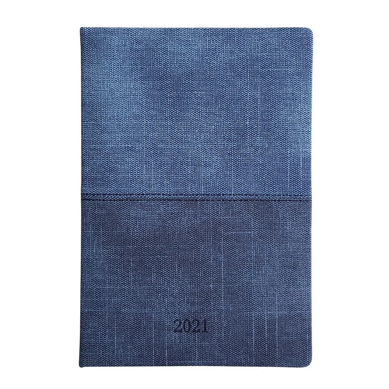 Ежедневник датированный 2021, синий, А5, 176л., Toronto AZ1042emb/blue