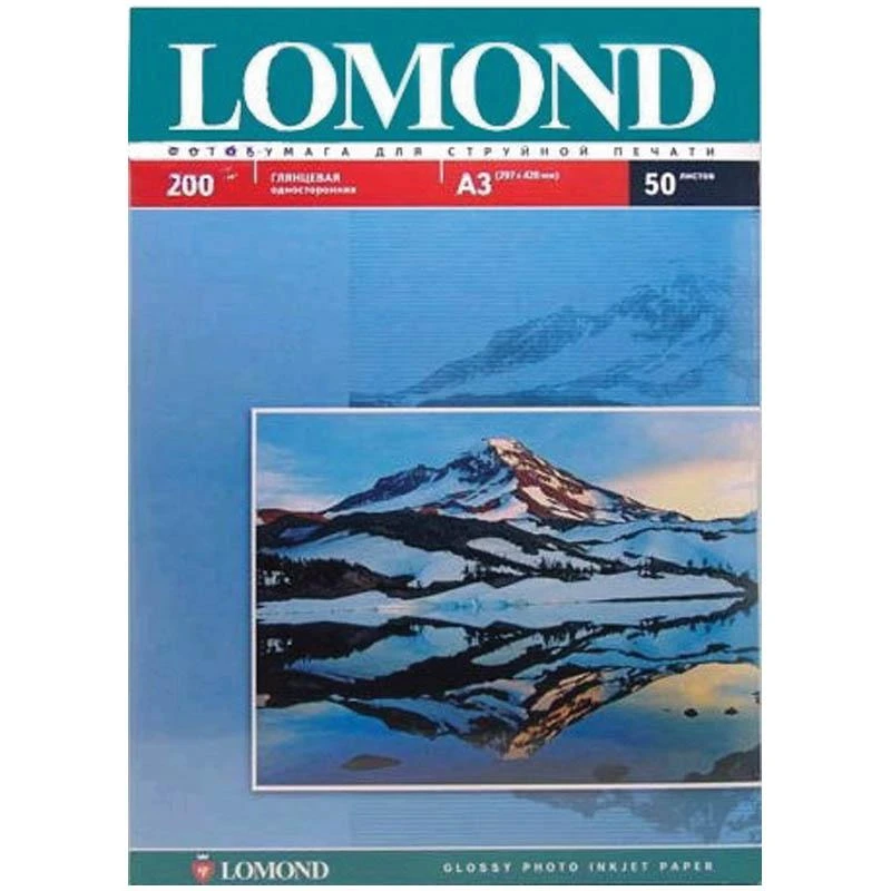 Бумага А3 для стр.принтеров LOMOND 200гр (50л) гл.одн.: 102024