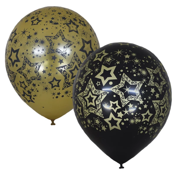 12"/30см BLACK&GOLD 5 ст. рис Голливуд 25шт