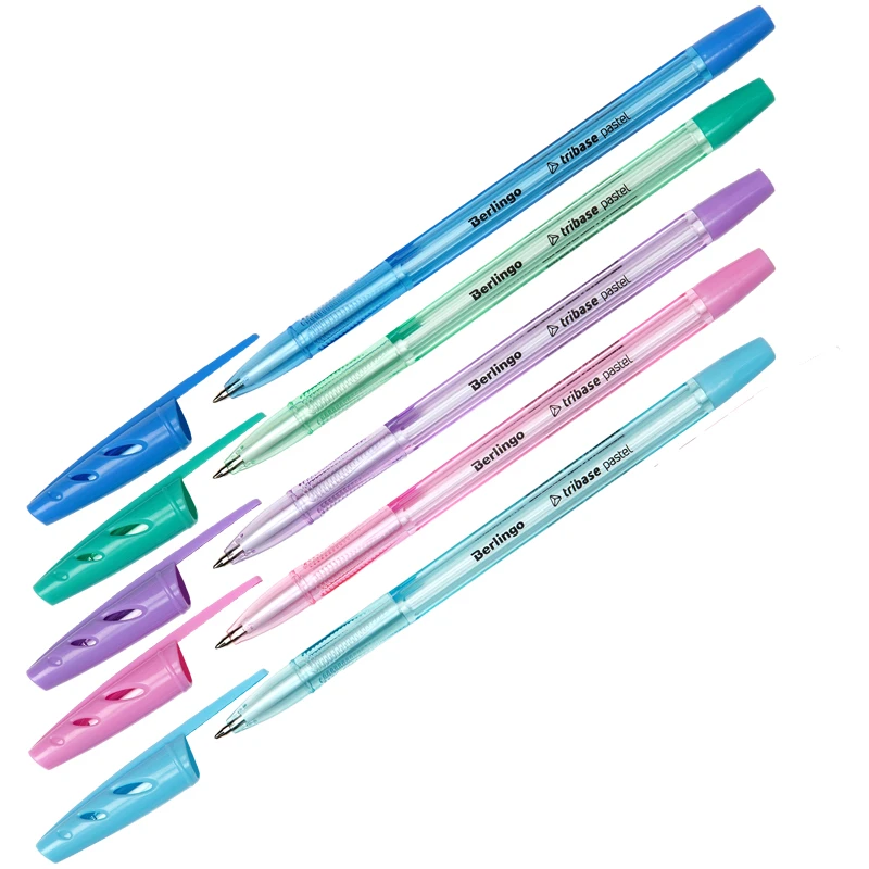 Ручка шариковая Berlingo "Tribase Pastel", синяя, 0,7мм. CBp_70942