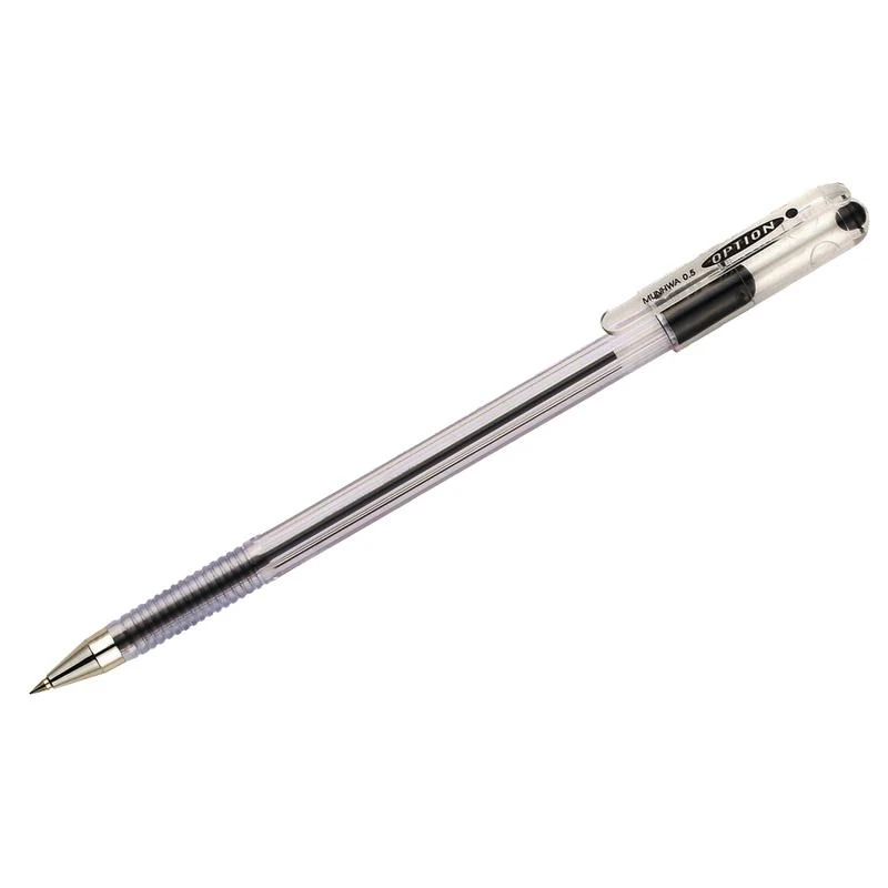 Ручка шариковая "Option", черная, 0,5мм: OP-01 штр.:  8801006720310