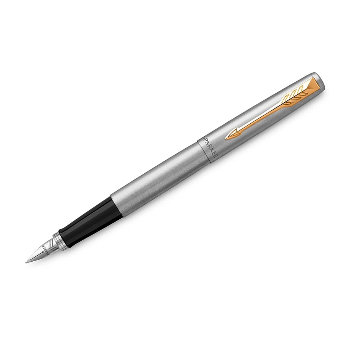 Ручка перьевая Parker "Jotter Stainless Steel GT" 1,0мм, подарочная