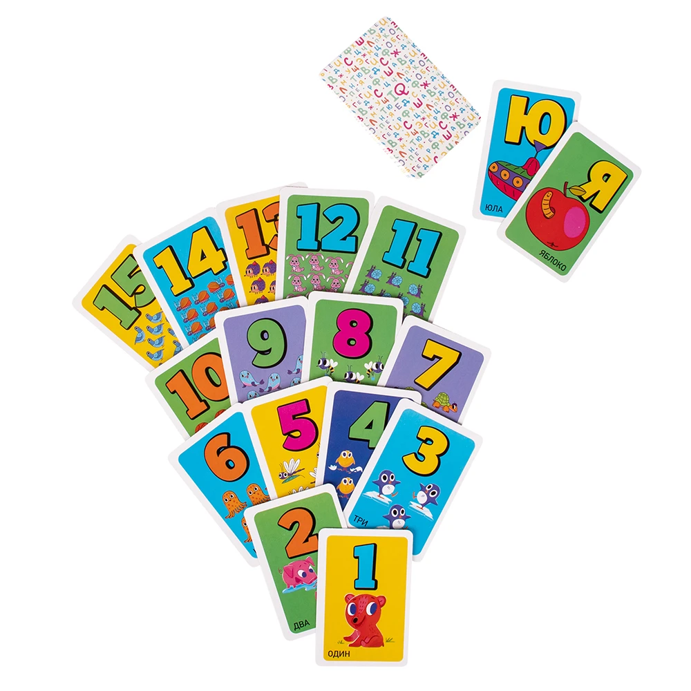 Игра детская настольная «IQ Карточки 3 в 1»