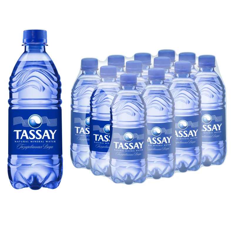 Вода TASSAY газированная пэт 0,5л 12шт/уп