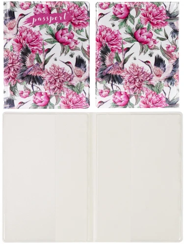 Обложка на паспорт "Райские птицы" (ПВХ) ОП-7146