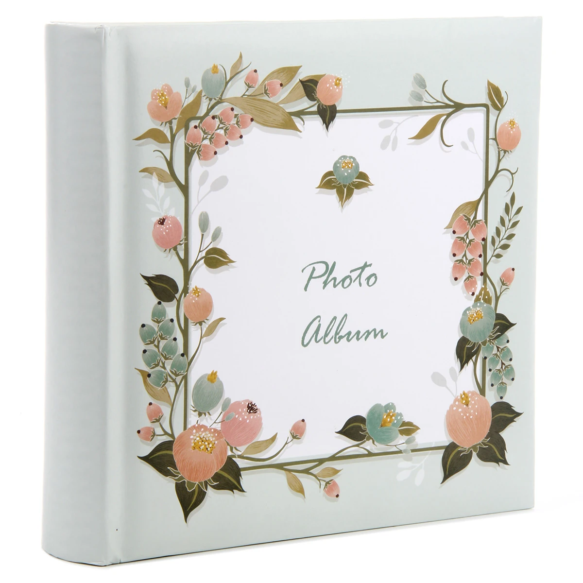 Фотоальбом 200ф 10X15см, бум.карм.с мемо, книжный переплет