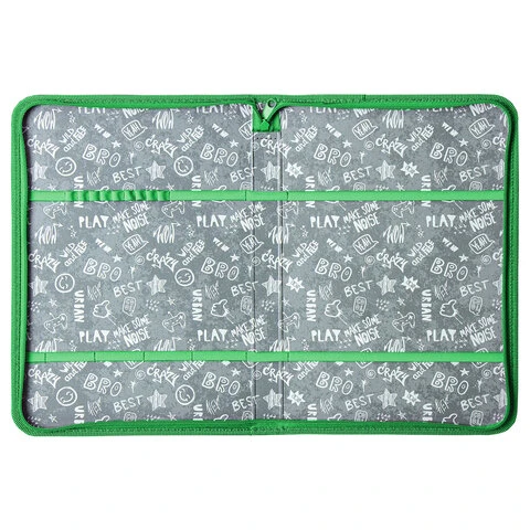 Папка для труда на молнии BRAUBERG А4 с ручкой, 1 отделение, органайзер,