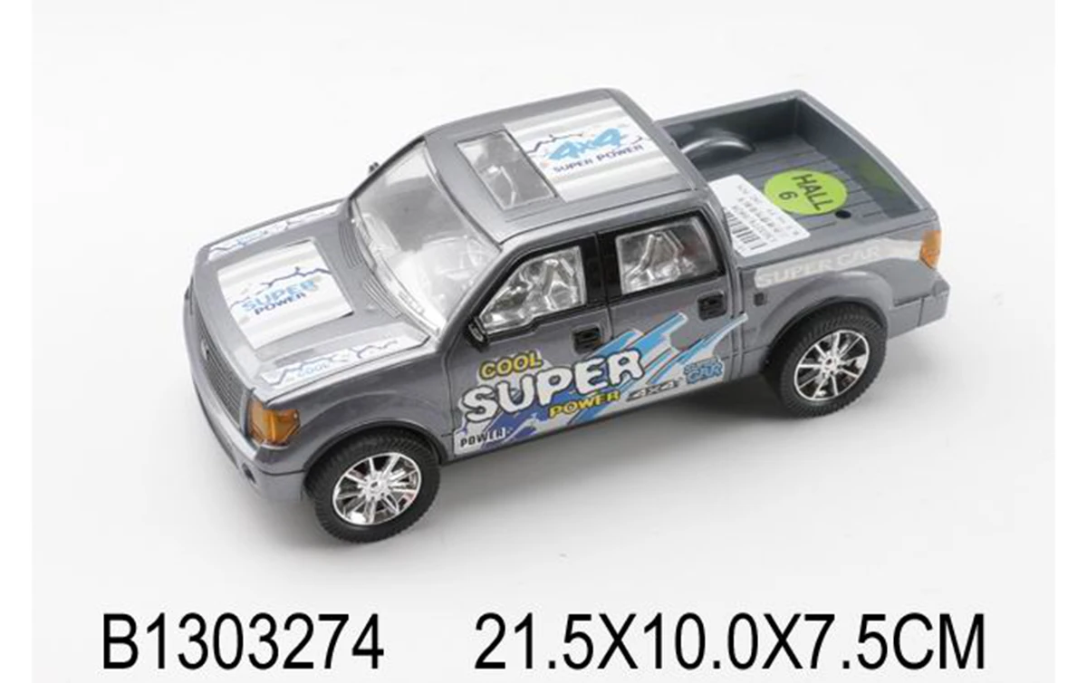Машинка инерционная 21 см "ПИКАП"(3 цвета микс, в пакете) (арт.