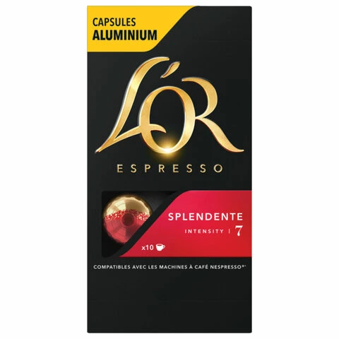 Кофе в алюминиевых капсулах L'OR "Espresso Splendente" для кофемашин