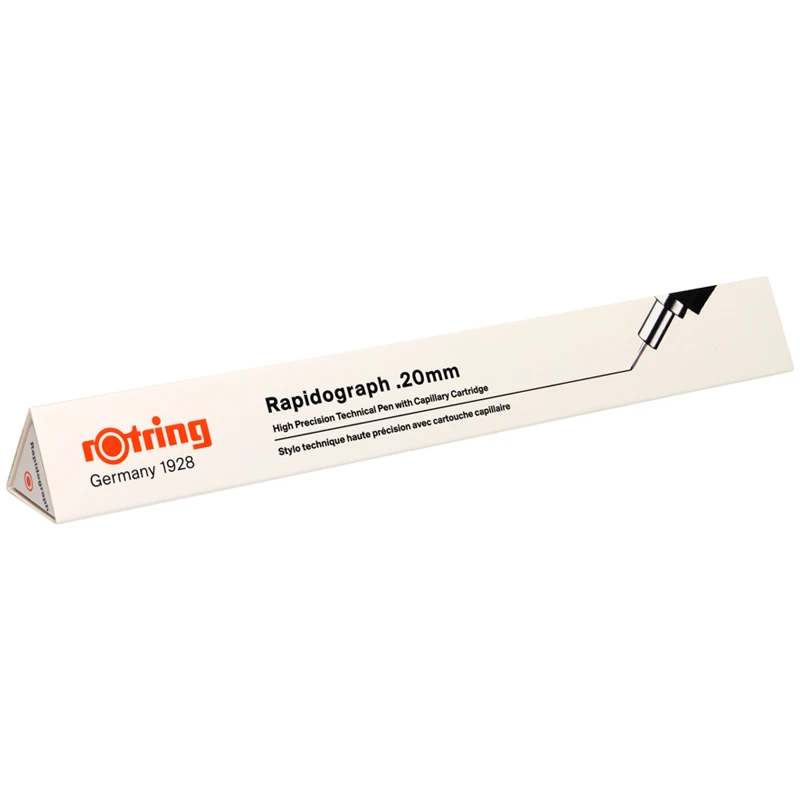 Рапидограф Rotring 0.20 мм пластик. корпус, картридж с чернилами