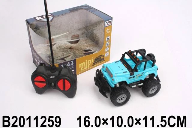 Машинка на радиоуправлении 13,5 см "Джип 2" (свет, бат. 4*АА не в