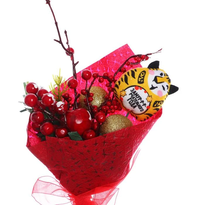 Букет c игрушкой «Замурчательного года», 20 см