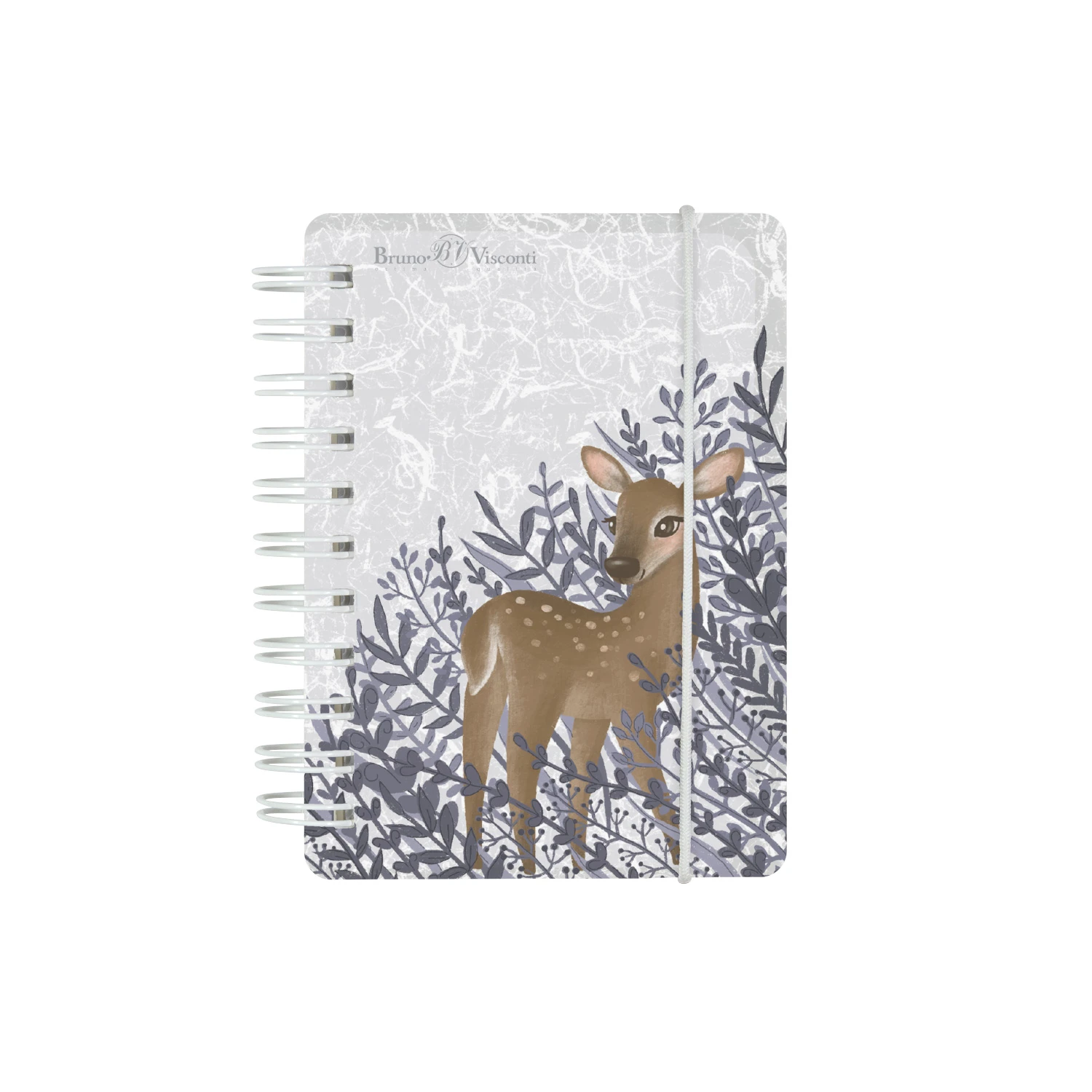 "CUTE JOURNAL" А7, 80 Л. НА ГРЕБНЕ С РЕЗИНКОЙ "FOREST DREAM"
