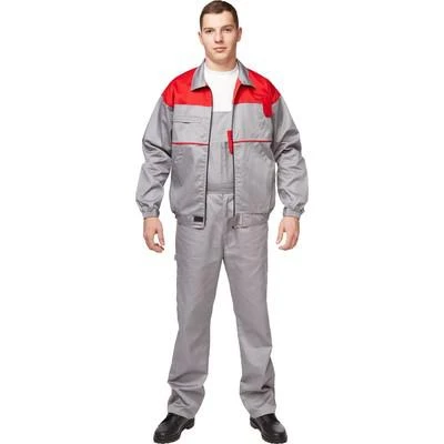 Спец.одежда летняя Костюм муж. Универсал/Рейнир кур/пк сер/красн. 48-50/182