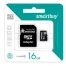 Карта памяти microSDHC, 16 GB, SMARTBUY, 10 Мб/сек. (class 10), с адаптером,