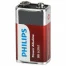 Батарейка алкалиновая 1 штука PHILIPS Power Alkaline, Крона 9V (6LR61, 6LF22,