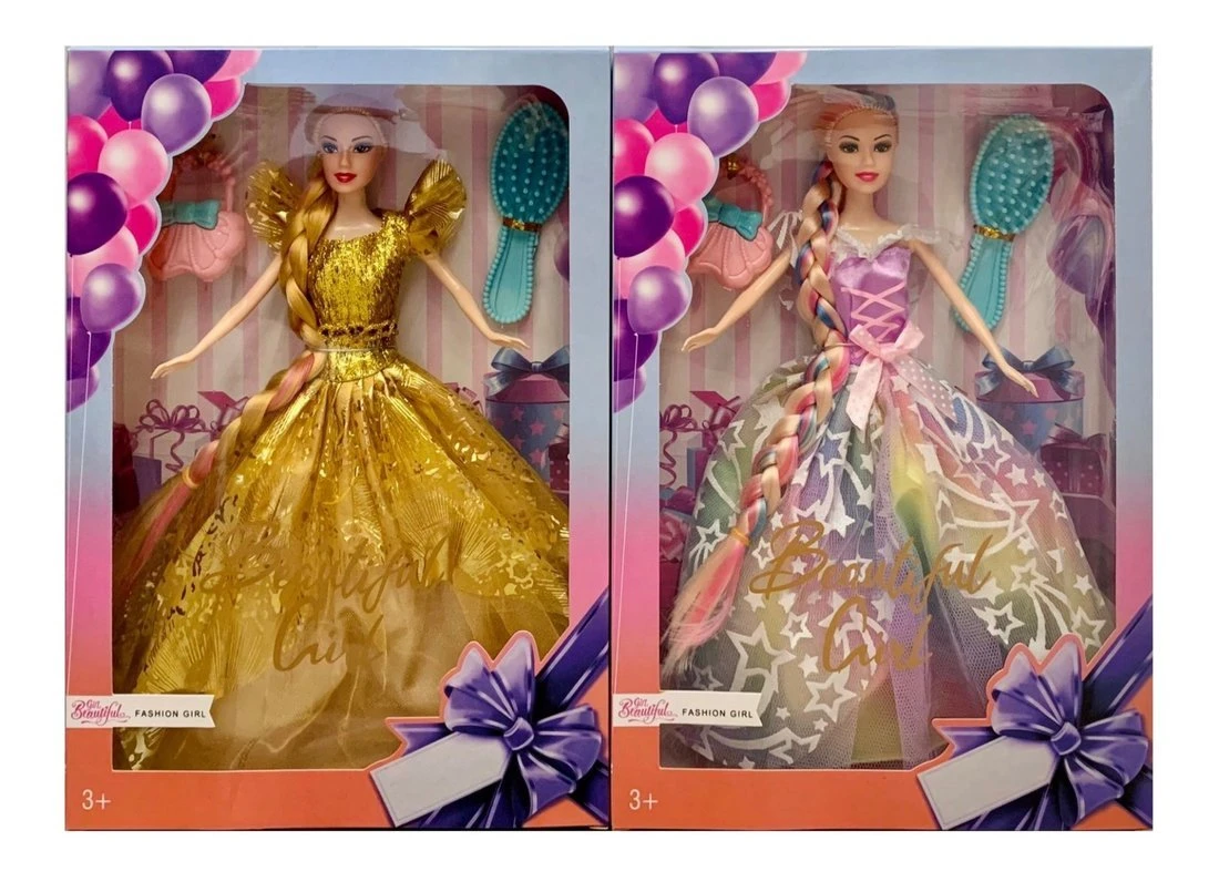 Игровой набор Красотка, в комплекте кукла 28 см., 2 предмета, в ассортименте
