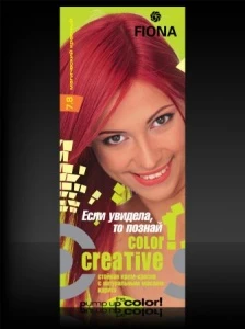 Fiona Creative color тон 7.8 Магический красный краска для волос