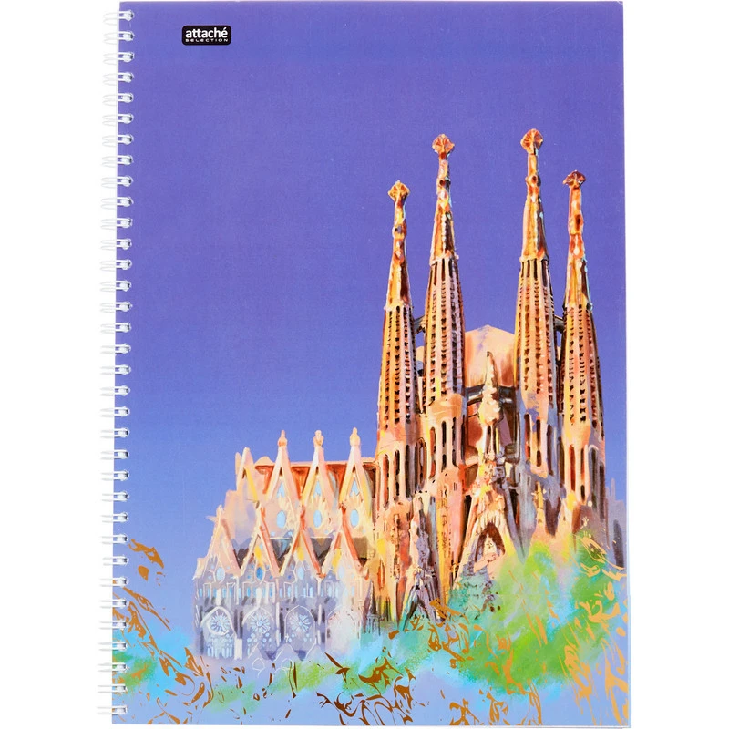 Бизнес-тетрадь А4,96л,кл,греб,ламин.обл. Attache Selection Travel Spain