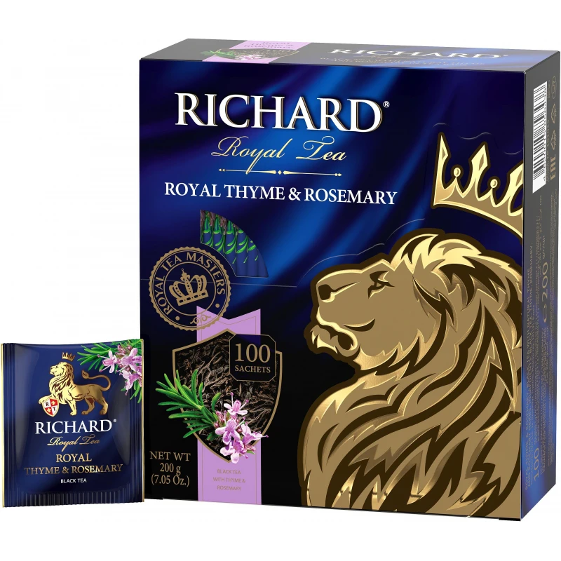 Чай Richard Royal Thyme & Rosemary,черный, 100шт/уп (сашет)
